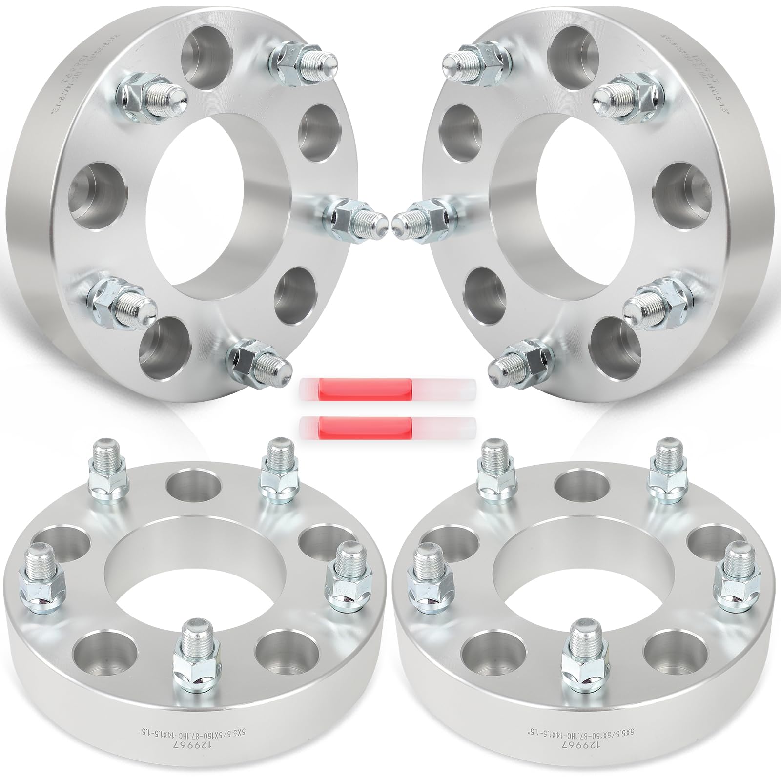 SCITOO 4Pcs 5x5.5 to 5x150 Wheel Adapters 1.5" for Grand Cherokee Wrangler