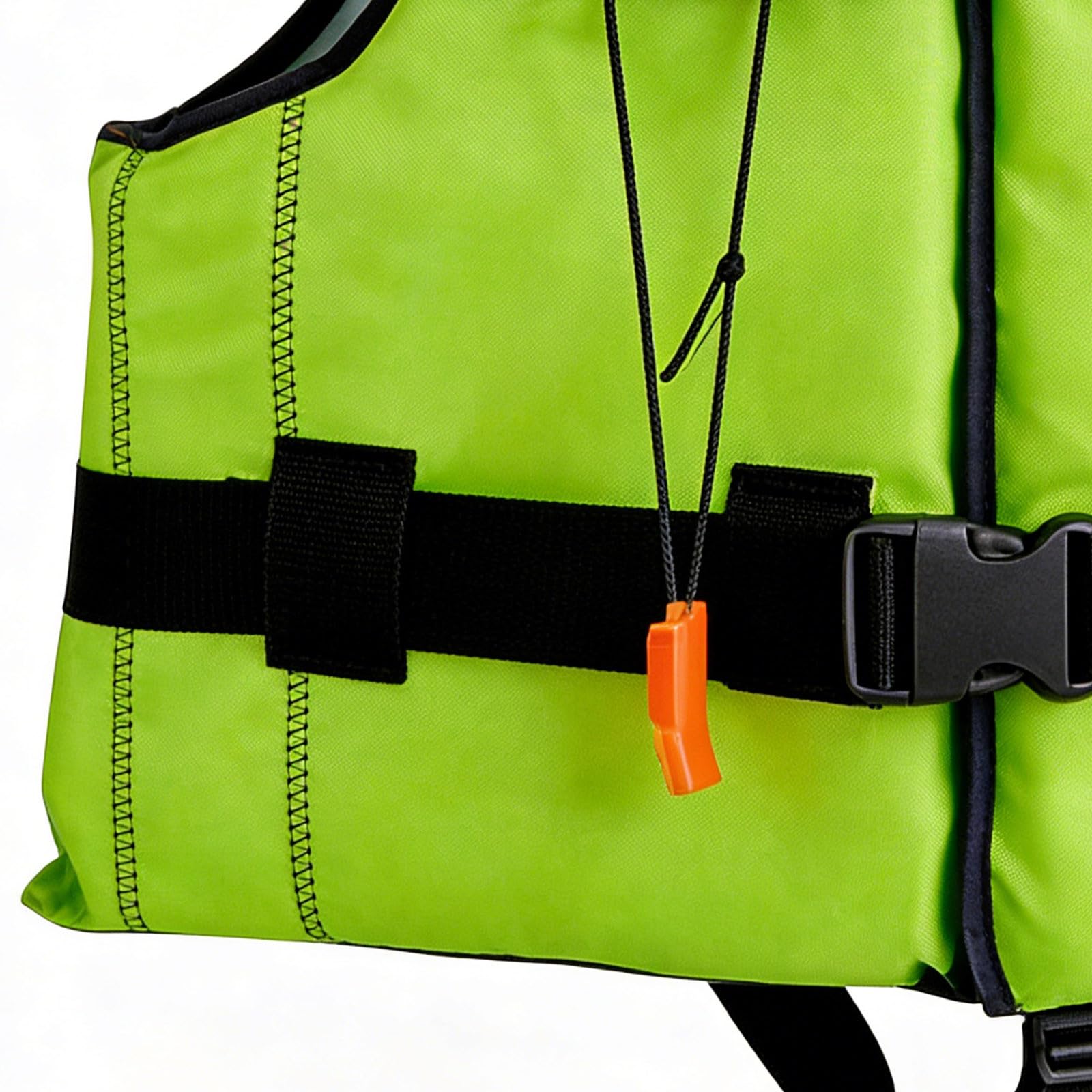 Chaleco de natación unisex con correa de seguridad y tiras reflectantes de silbato, chaleco impermeable para piscina, verano, kayak, playa, jugar, esnórquel, vacaciones
