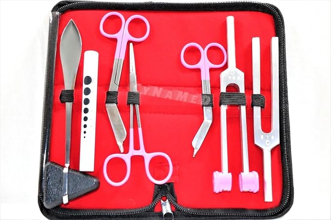 Set premium de 7 piezas Martillo de reflejo y herramientas médicas miniatura 6