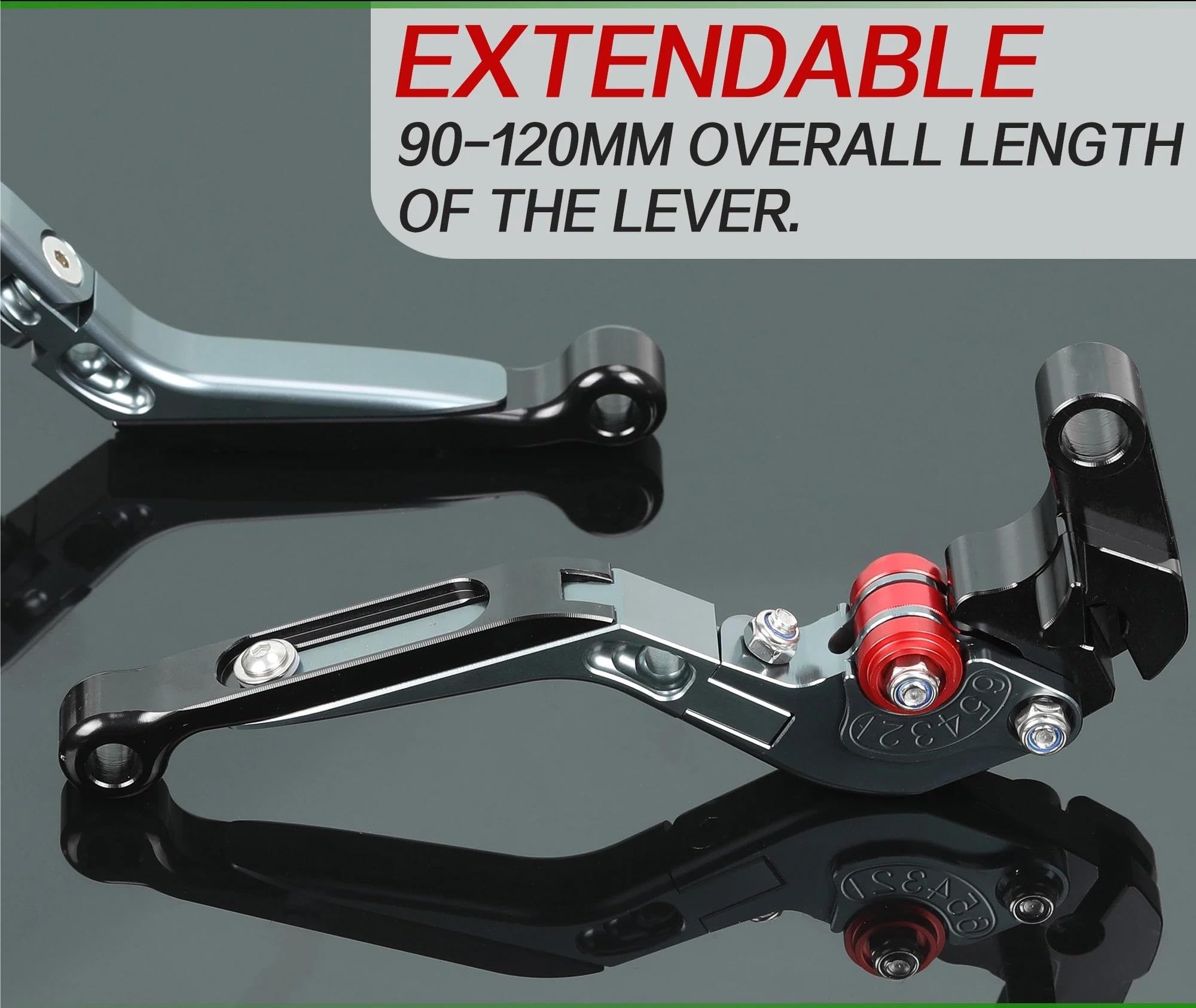 Kit Levier Embrayage Levier Frein Moto Pour CB125R Pour CB-125R Pour CB-125 R Pour CB 125R Pour CB 125 R Levier Frein Ensemble Levier Embrayage Leviers Protection Poignée Pliante(17)