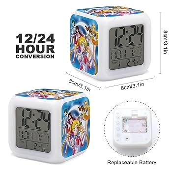 Amazon.co.jp: 美少女戦士セーラームーン 目覚まし時計 LED