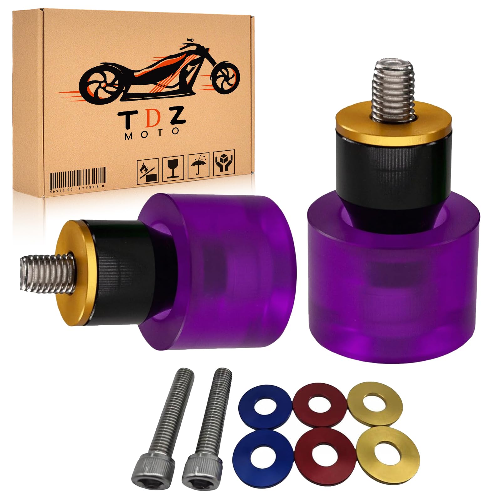 Amazon.com: TDZ Motorcycle Decorative Wheel Install on 1-1/4