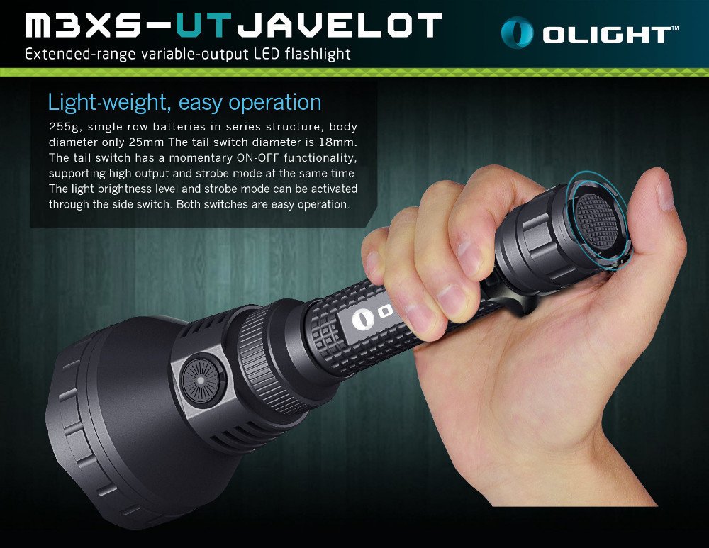 Olight Lanterna tática de LED M3Xs-Ut Javelot de 1200 lúmens