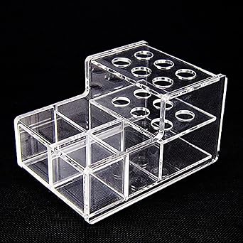 Dental Acrylic Organizer Case Resin Composite Dispenser Syringe Brush Stand Holder Dental Cement Organizer