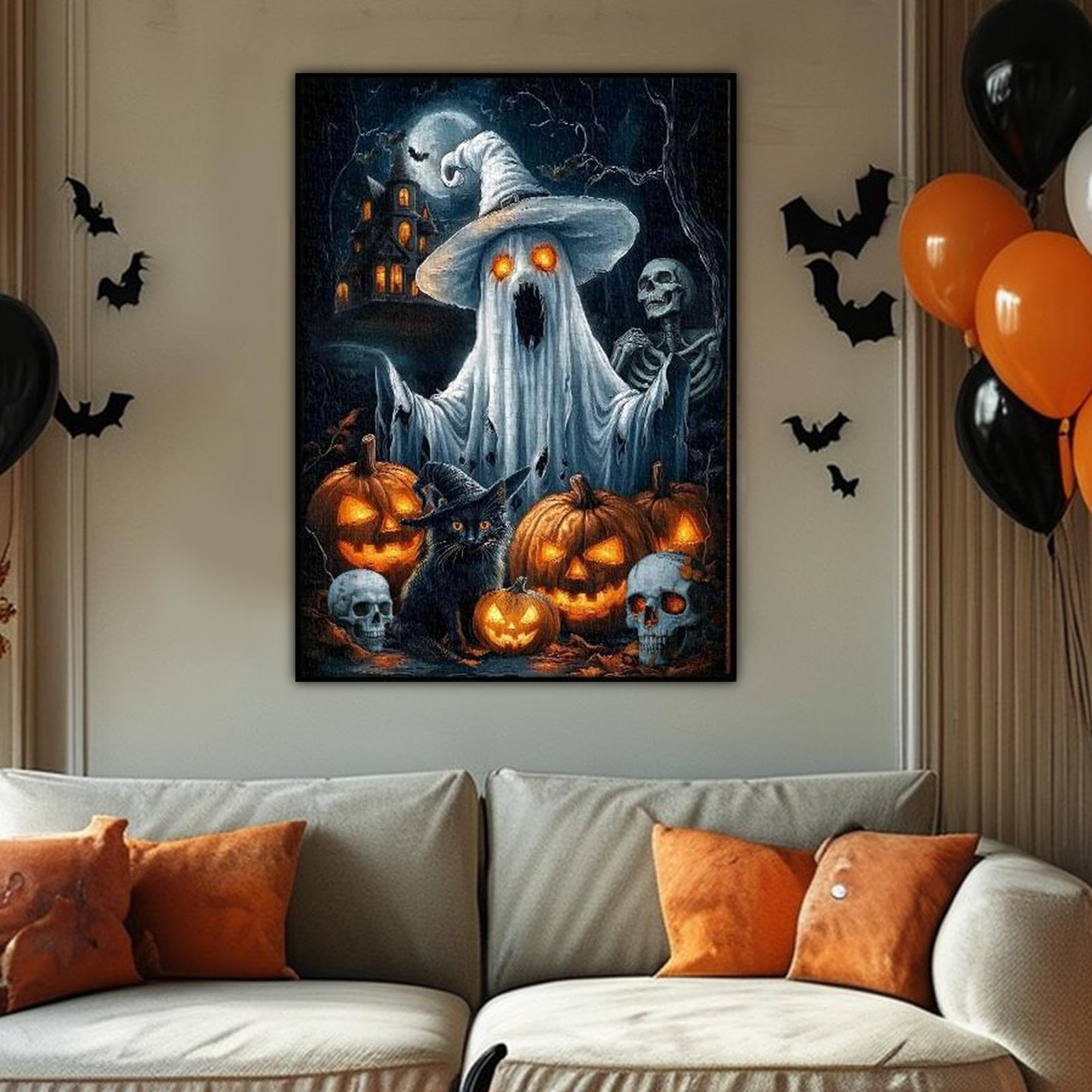 Puzzle Fantasma 1000 Pezzi, di Incastro di Halloween Impegnativo
