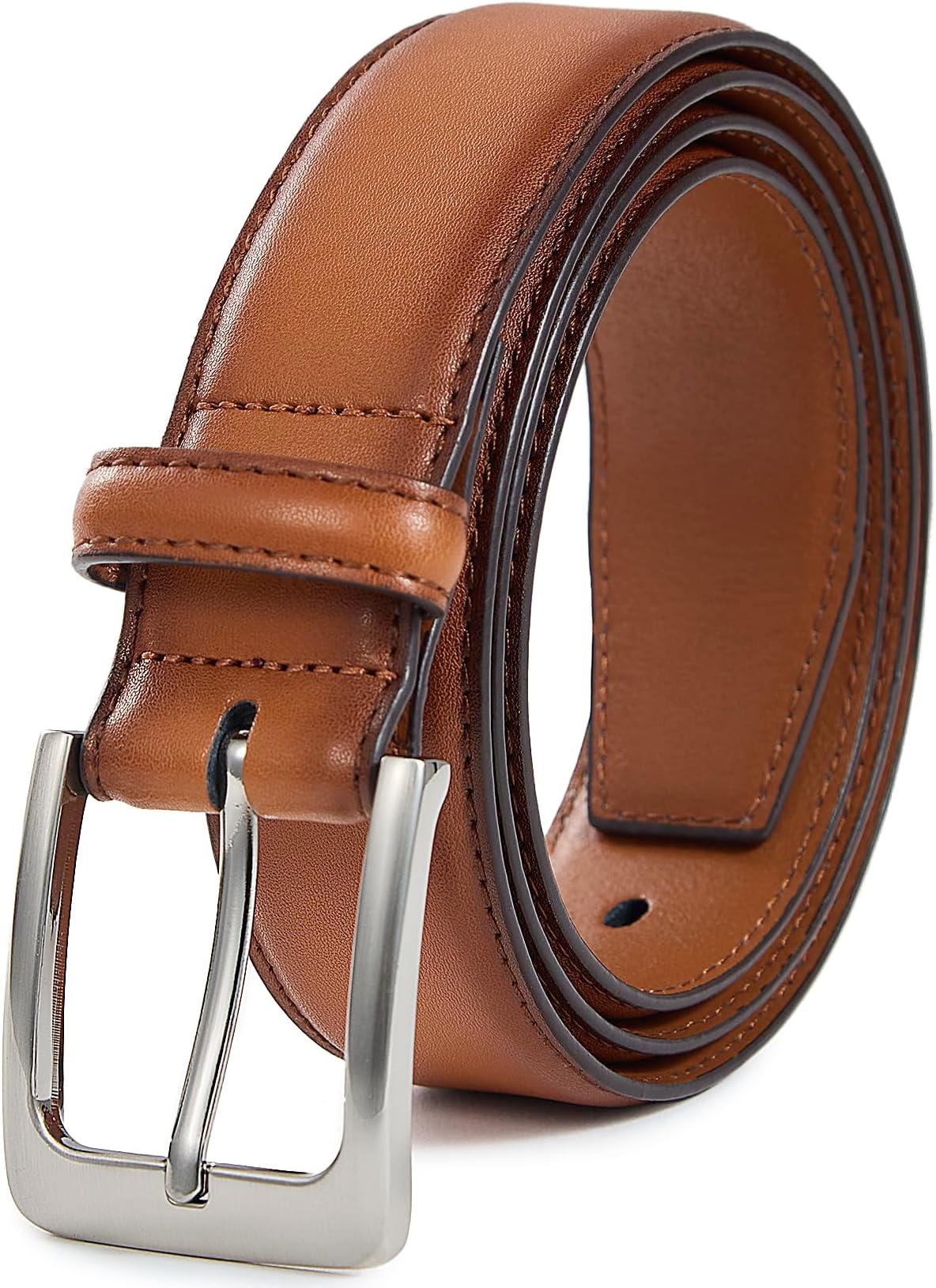 VATAN メンズ本革ドレスベルト、ハンドメイドクラシックエブリデイレザージーンズベルト メンズ 仕事 ビジネス カジュアル