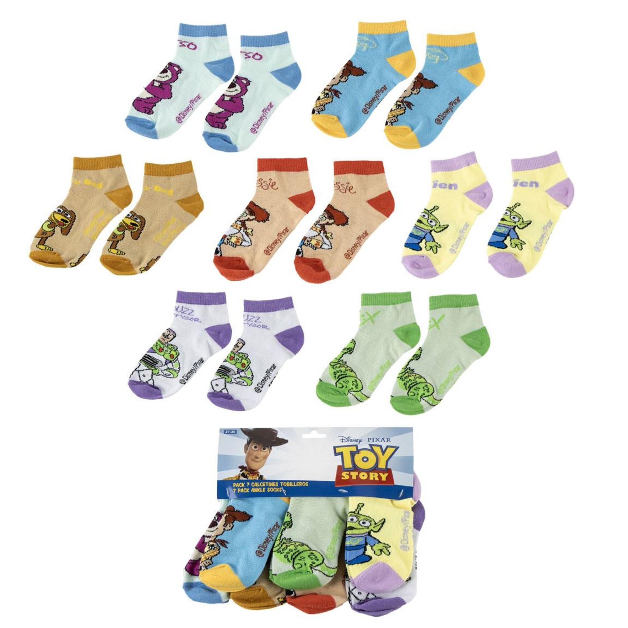 Pack calcetines tobilleros Toy Story para uso diario y deporte – Pack calcetines tobilleros suaves y transpirables para zapatillas y calzado casual