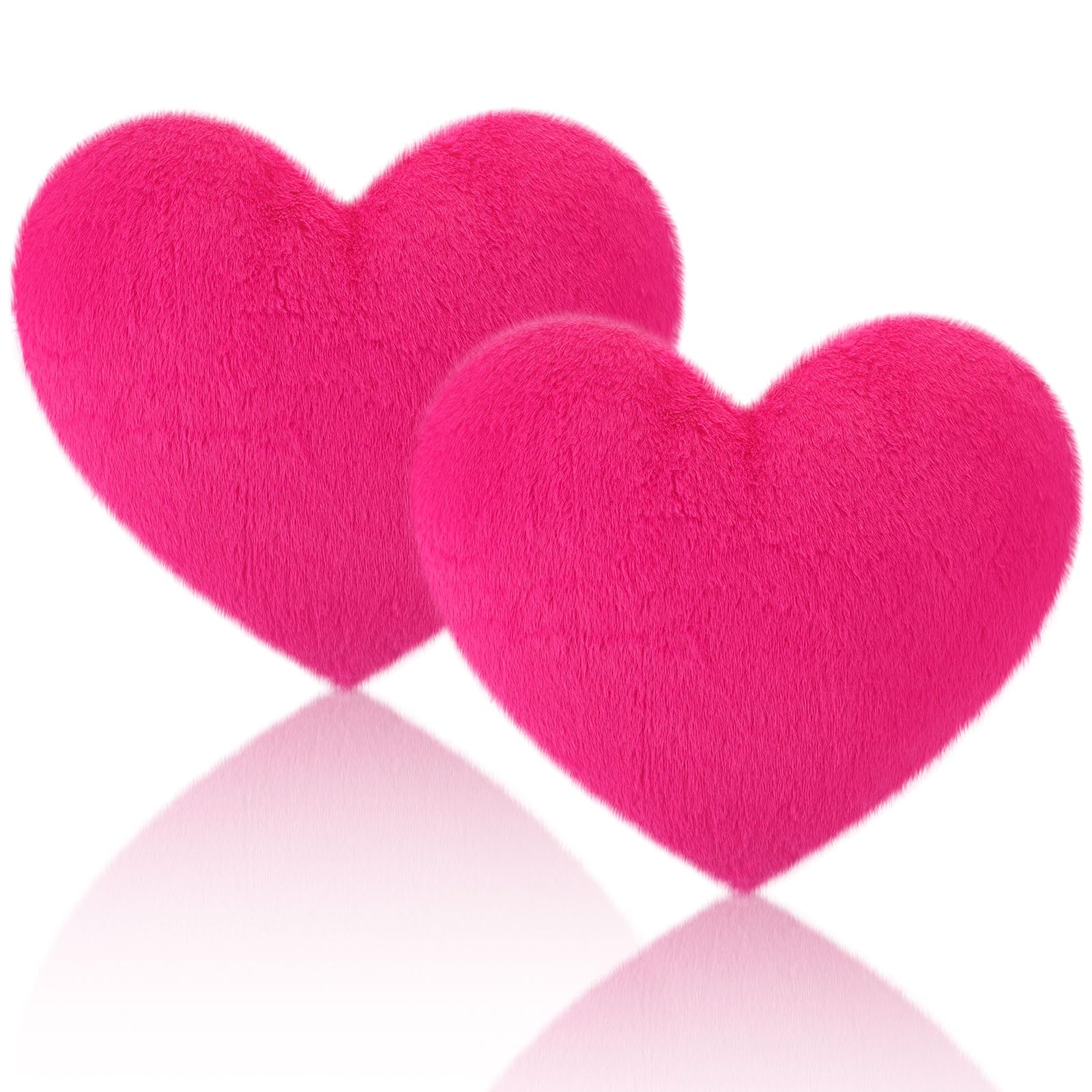 Amazon.com: Remerry 2 Pcs Soft Heart Throw Pillow Plush Heart