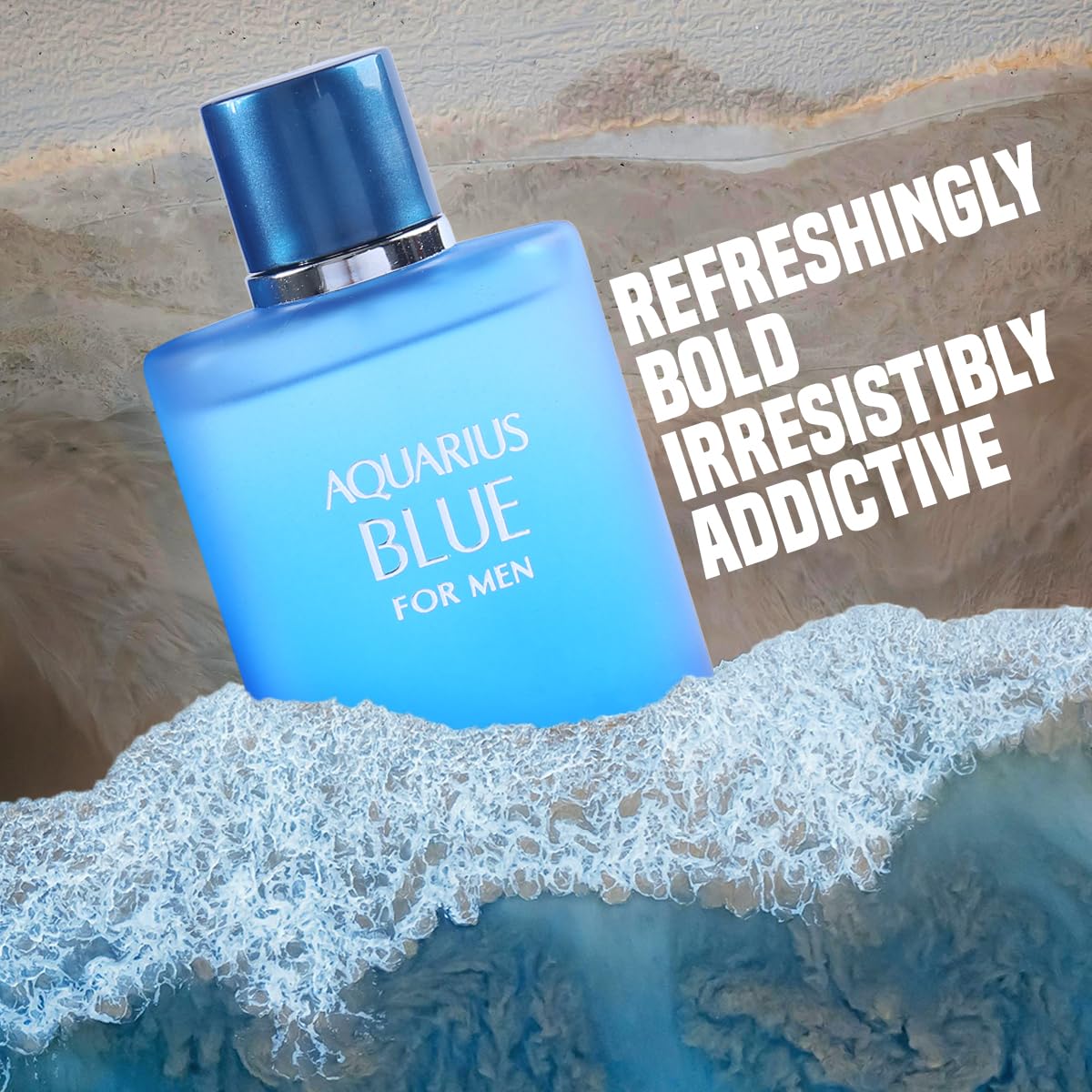 Blue Eau de Toilette for Men – Fresh Aquatic Citrus Men’s Perfume, Masculine Scent, 100ml/3.4 Fl Oz (2, 100 ml)