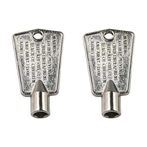 2Pcs 216702900 Freezer Door Keys Compatible with Frigidaire Kenmore Freezers