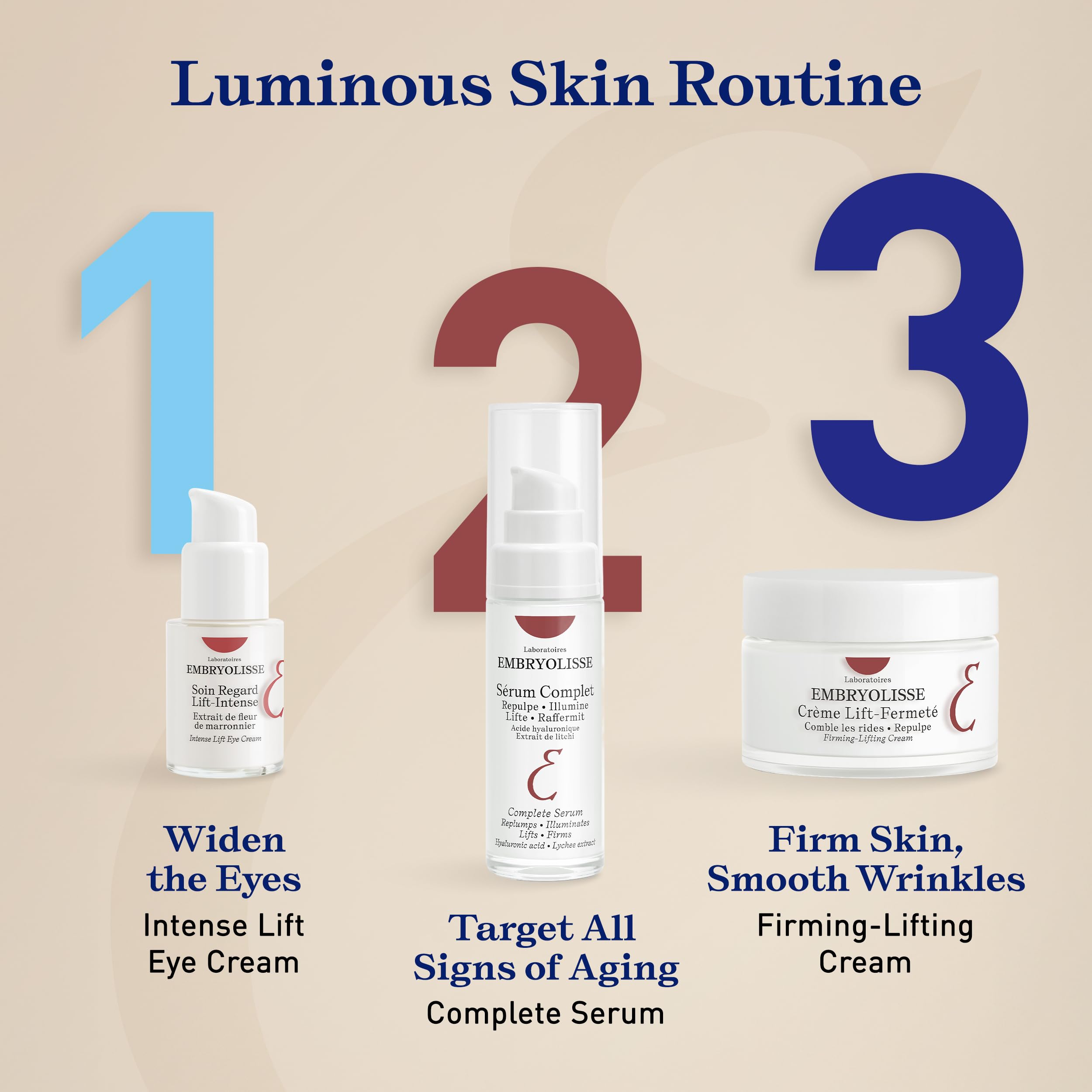 Embryolisse Firming-Lifting Face Moisturizer. Advanced Anti-Aging Lifting Cream With Hyaluronic Acid for Dry Mature Skin. Facial Firming Cream With Hyaluronic Acid - 1.69 Fl Oz