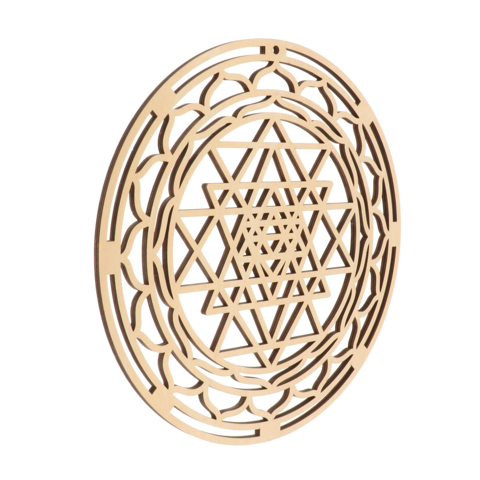 BNF® Flower of Life Sacred Geometry Wall Art Sculpture Wood Grid Hanging A 14cmWall Hangings Home D cor Accent Handcrafted Finished Pieces-image-1