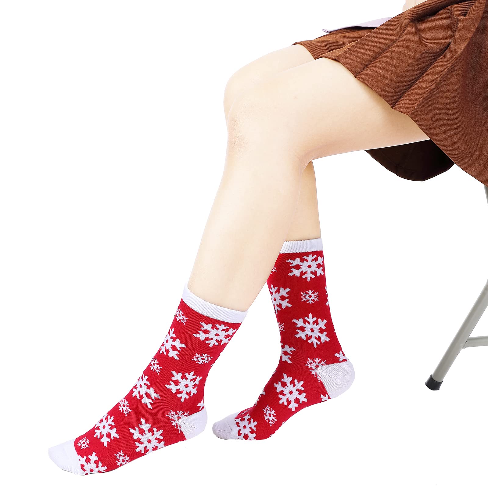 15 paia di calzini natalizi, comodi e divertenti, in cotone lavorato a maglia, morbidi, invernali, regalo di Natale