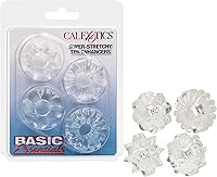 Vista 1 de California Exotic Novelties Basic Essentials - Potenciadores de Tpr súper elásticos, transparente