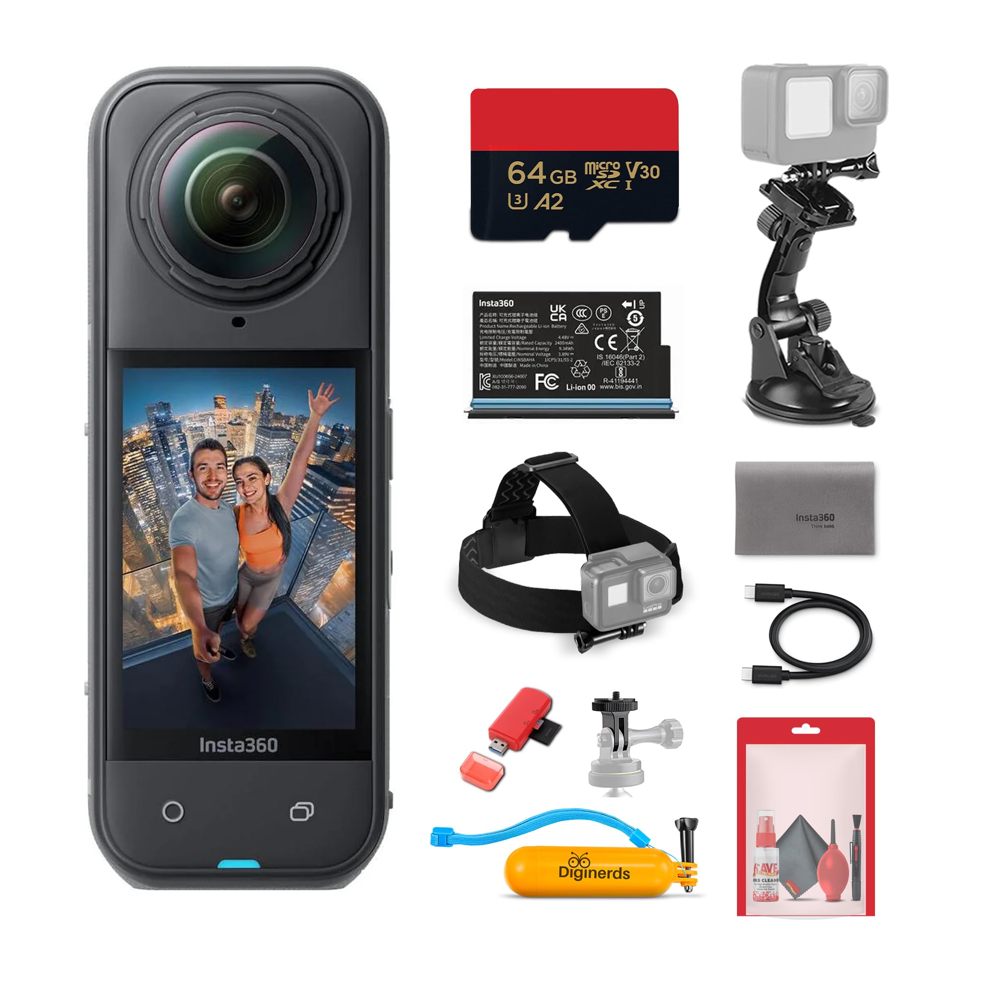 Amazon.com : Insta360 X5 8K 360 Waterproof Action Camera | 1/1.28