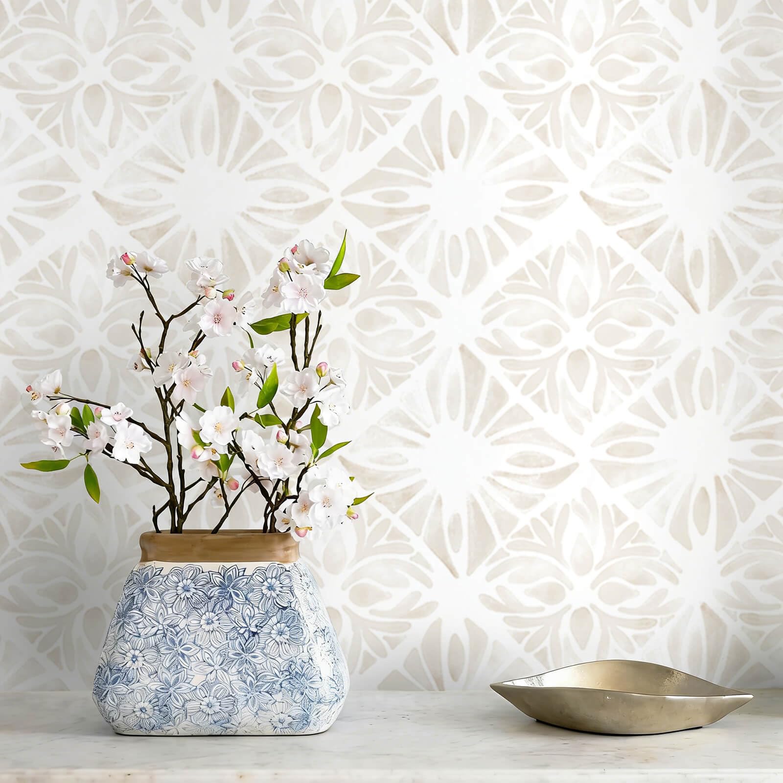 Fiula Boho Geometric Wallpaper