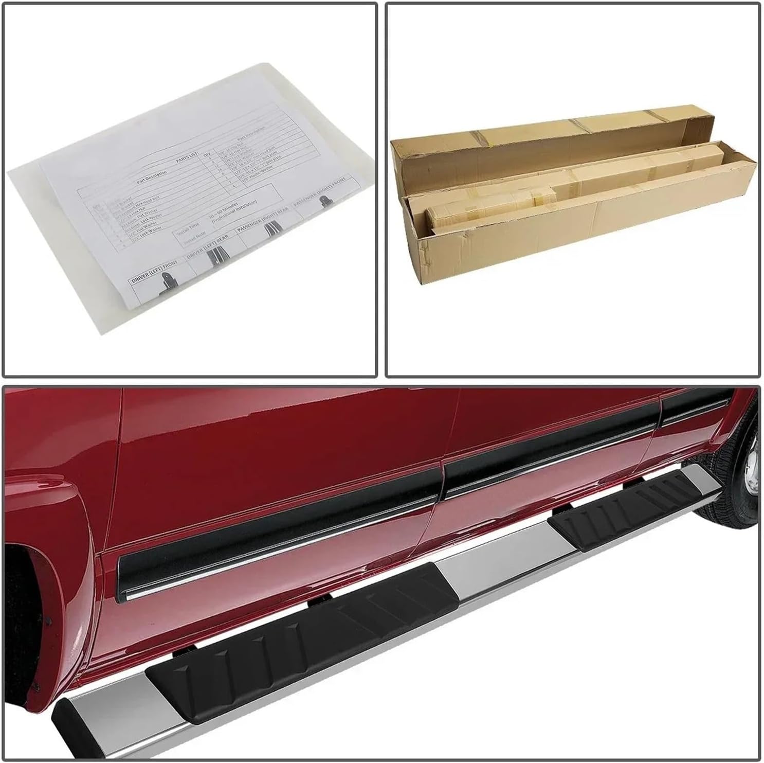 Car Accessories Running Boards Compatible For Silverado Side Step Bars