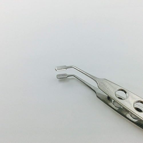 Miniatura 3 de Meibomian Glandas Forcep Expressor 0.118in* 0.236in Rectángulo Punta Instrumento Oftálmico
