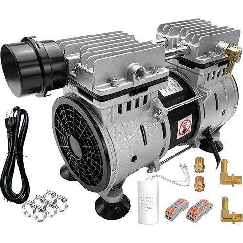iMeshbean Pond Aerator, 550W Power 5.76CFM for Up to 3 Acre 50', 3/4 HP Compressor Aerator Pump Available Year Round, for Pond and Lake System, Deep Water Oxygenation Circulation