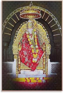 Indian Guru Sai Baba of Shirdi Portrait Art Poster (3) Canvas Painting for Living Room Bedroom Decor 12x18inch(30x45cm) Unframe-style