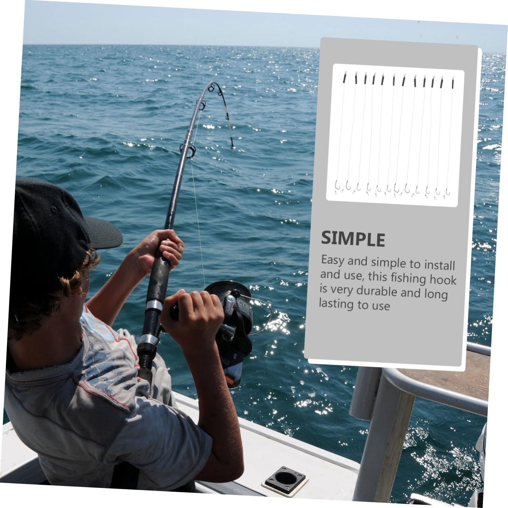 Toddmomy Anzuelos para Lubina Anzuelos para Pesca De Lucio Anzuelos Circulares para Pesca De Agua Dulce Anzuelos para Pesca De Carpas Kit De Aparejos De Pesca Anzuelos Triples De