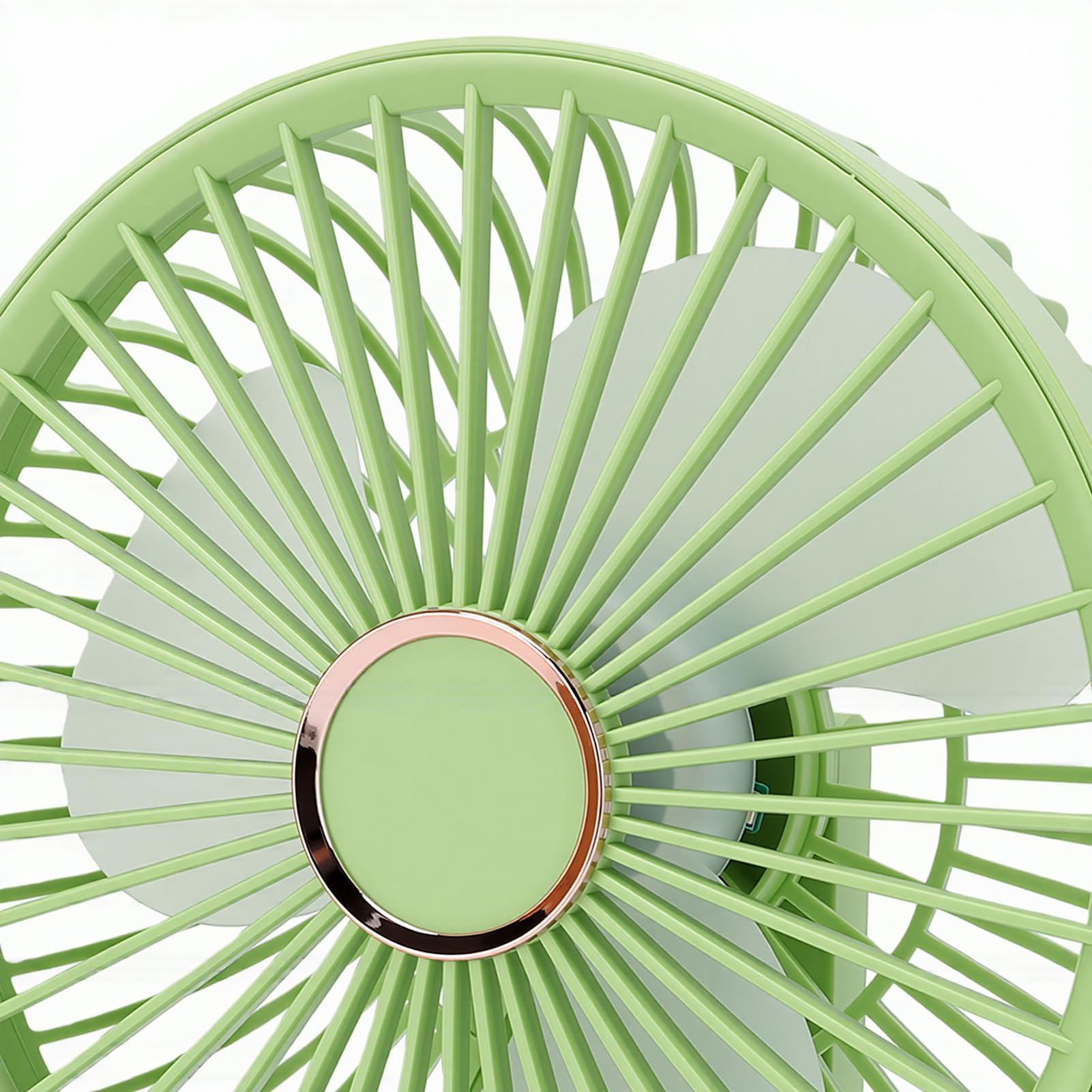 XUMIUZIY Kompakter Wandventilator mit Licht, 5 Geschwindigkeiten, Einstellbare Kühlung für Wohnheim, Büro, Kleiner Raum, 16,7 X 9 X 21,5 Cm
