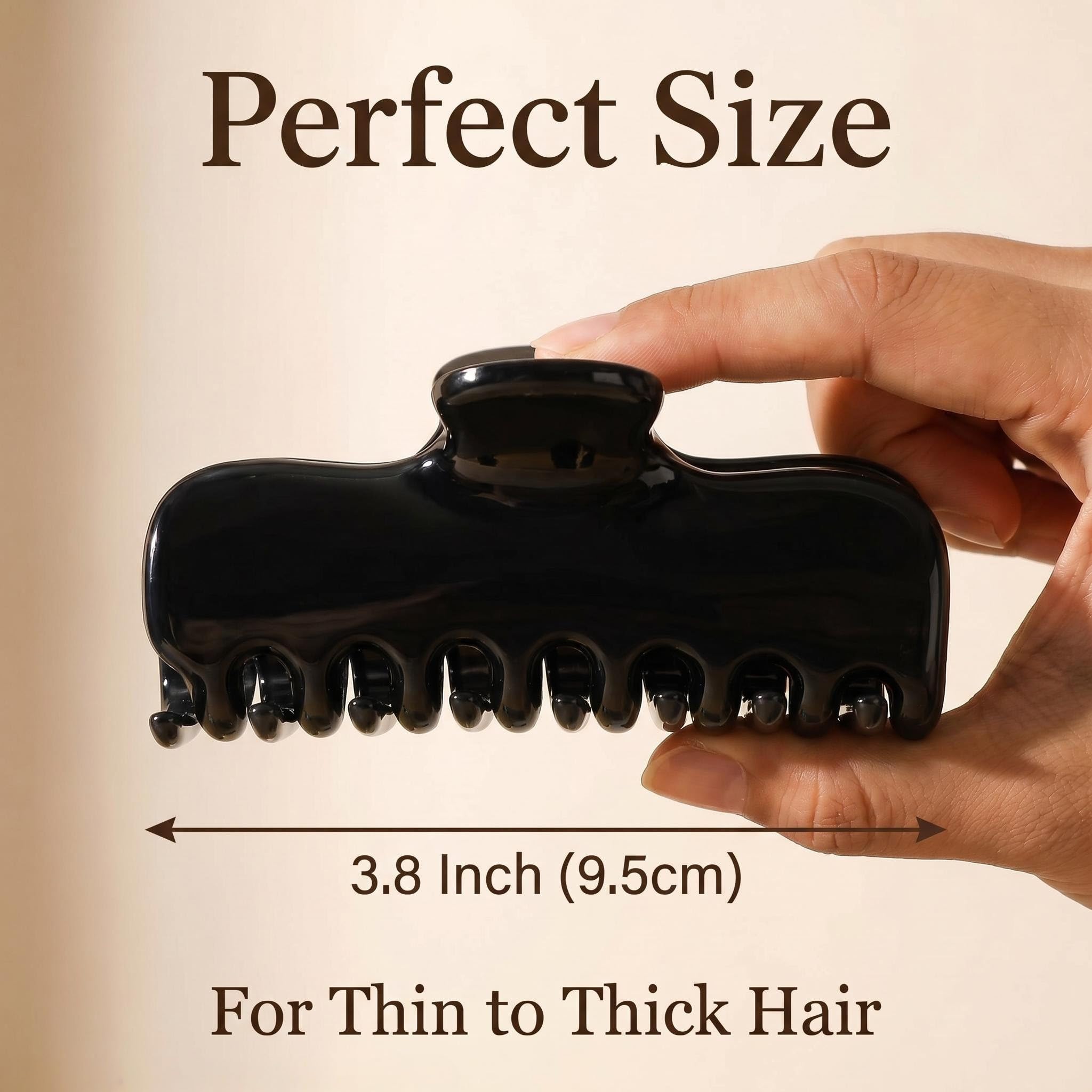Premium Acetate Hair Claw Clips,3.8 Inch French Style Hair  display picture 3