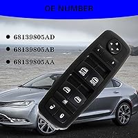 Vista 5 de Interruptor de ventana eléctrico compatible con Chrysler 200 2011-2014 Chrysler 300 2011-2014 Dodge Charger 2016 RAM 1500 2500 3500 Reemplazo