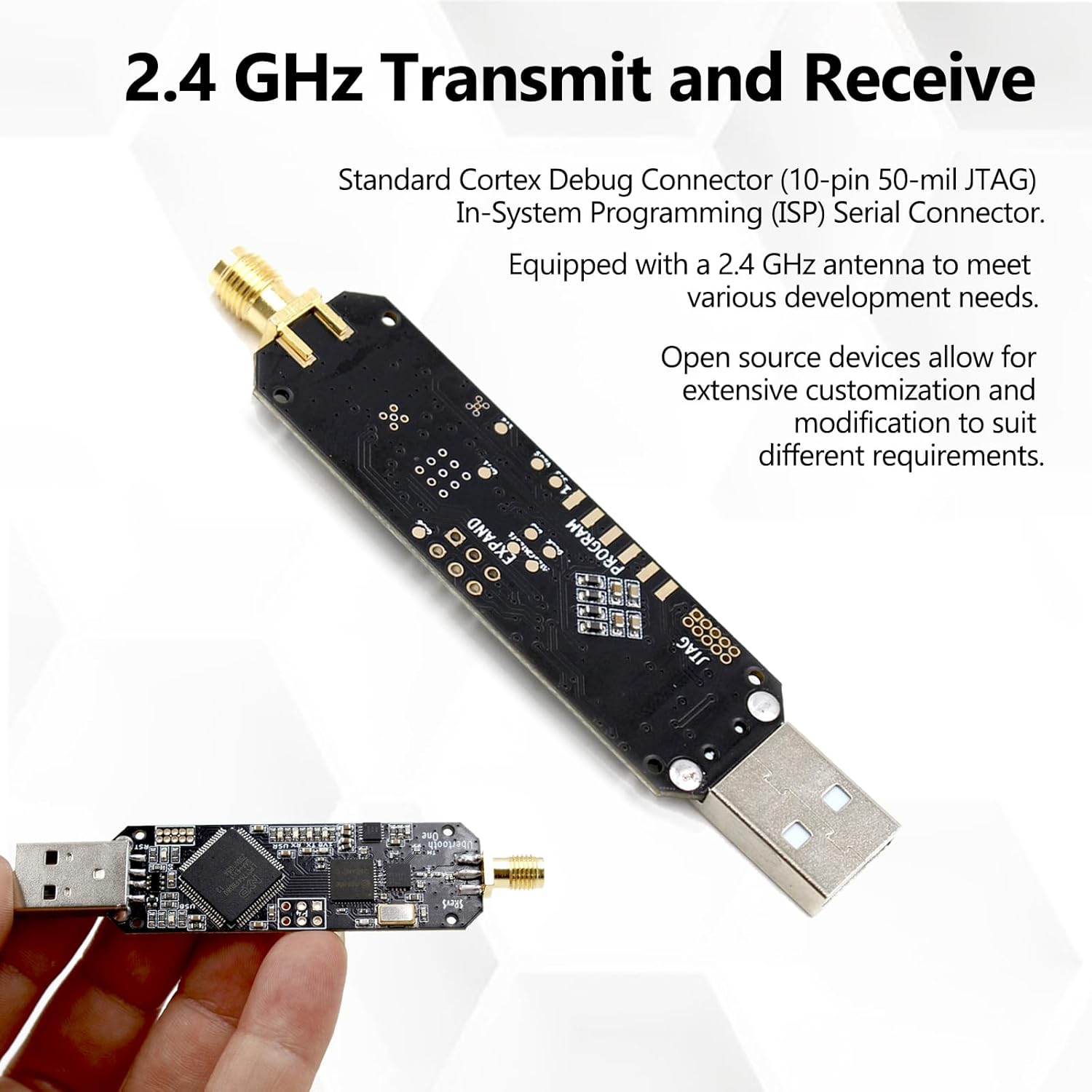 Ubertooth One Bluetooth Protocol Analyzer Detector 2.4 GHz, Wireless Development BT Sniffer USB2.0 with Antenna, Bluetooth Compatible Analysis BLE Tool for BT Sniffer Experimentation