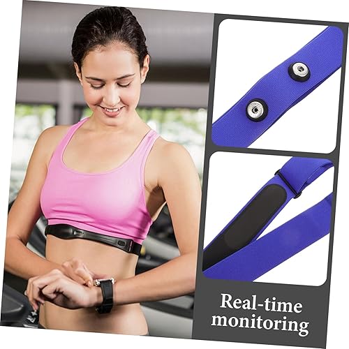 Miniatura 7 de Banda de pecho multifunción para frecuencia cardíaca, elástica, transpirable, resistente, ajustable para el pecho para deportes de fitness y