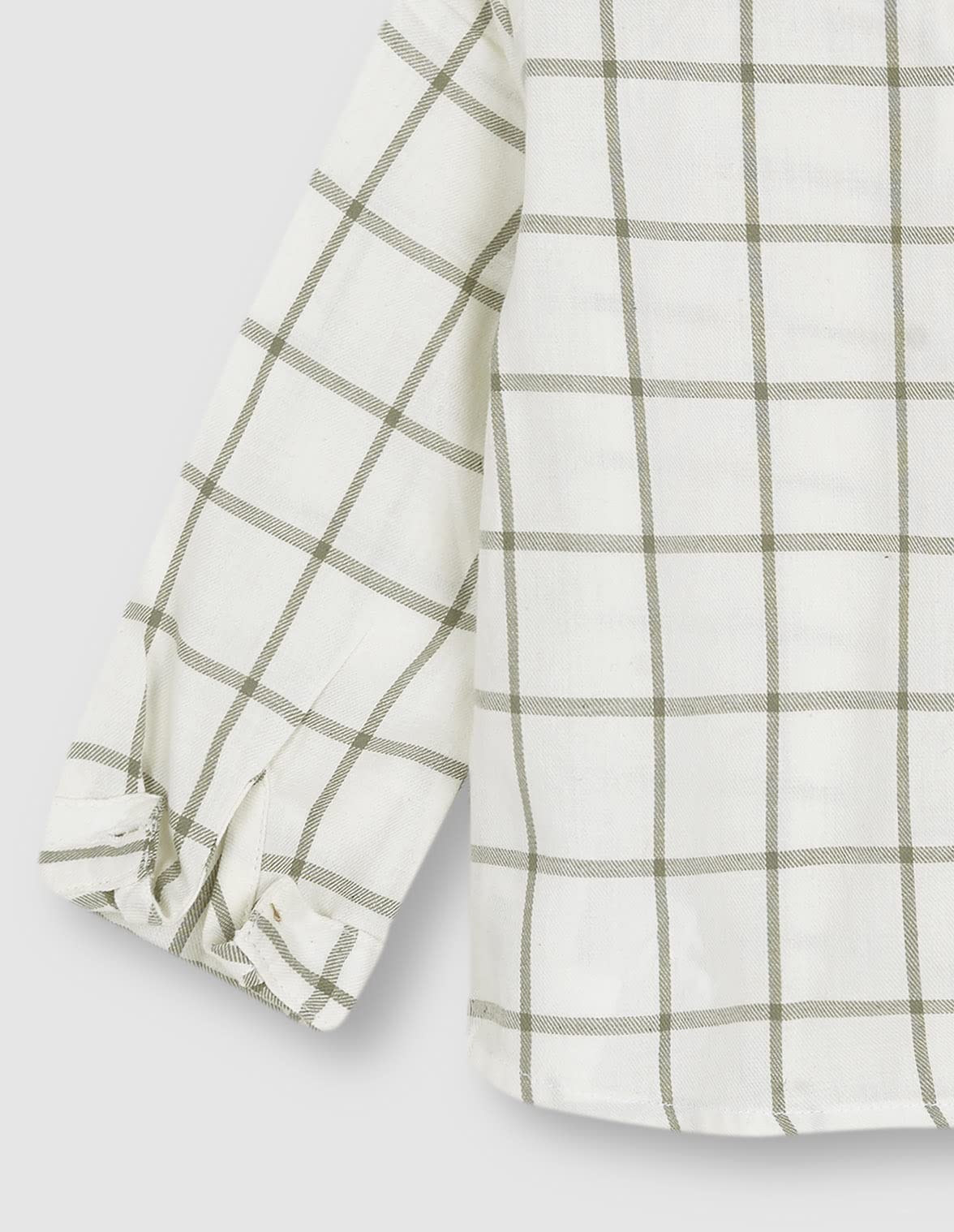GOCCO Camisa Villela Cuadros, Verde Nuevo, Regular para Bebés
