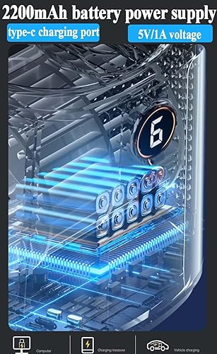 Miniatura 8 de Ventilador de escritorio sin hojas, mini ventilador de aire de verano, ventilador de soplado de modo de viento natural, ajuste de viento de 5