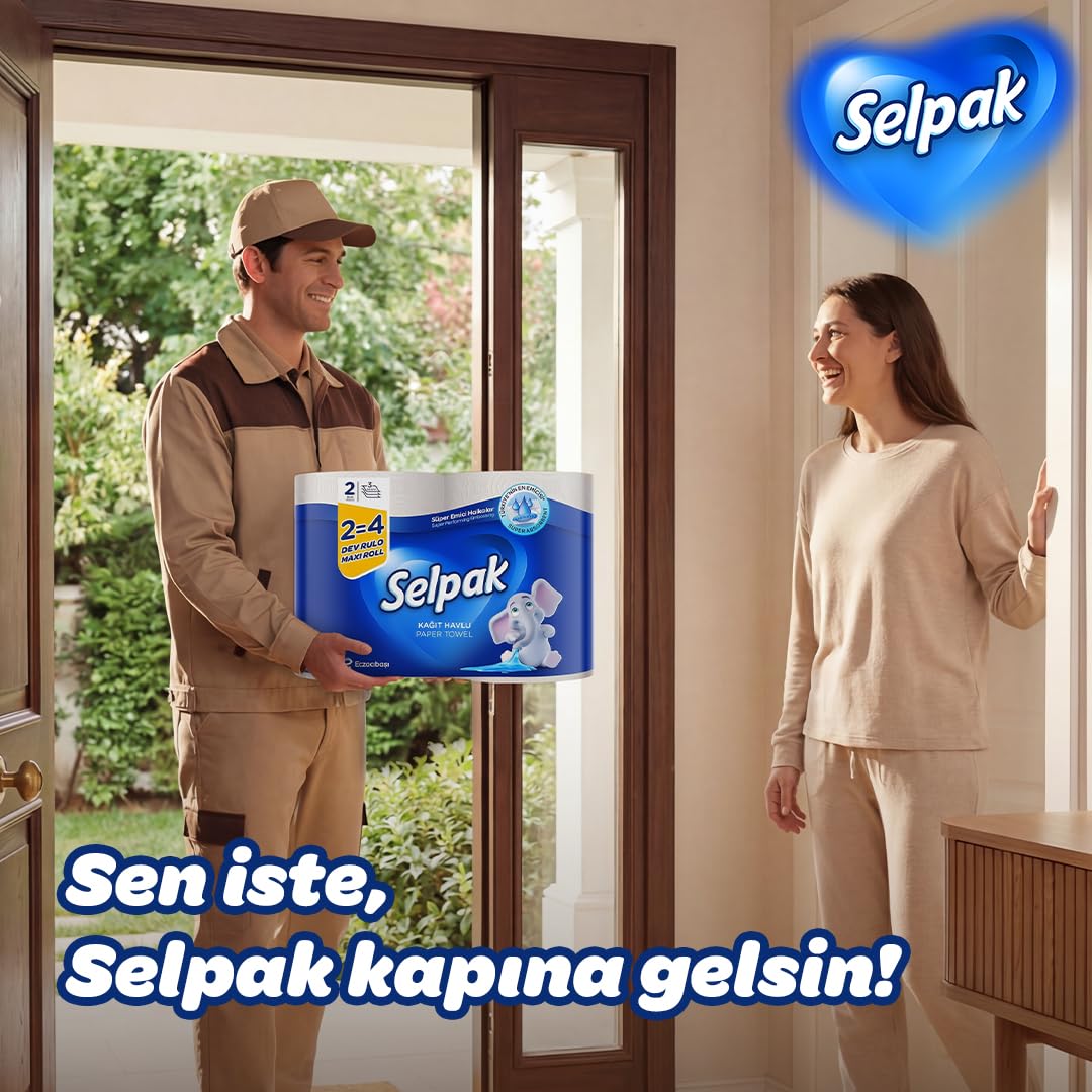 Selpak Kağıt Havlu Dev Rulo 2=4