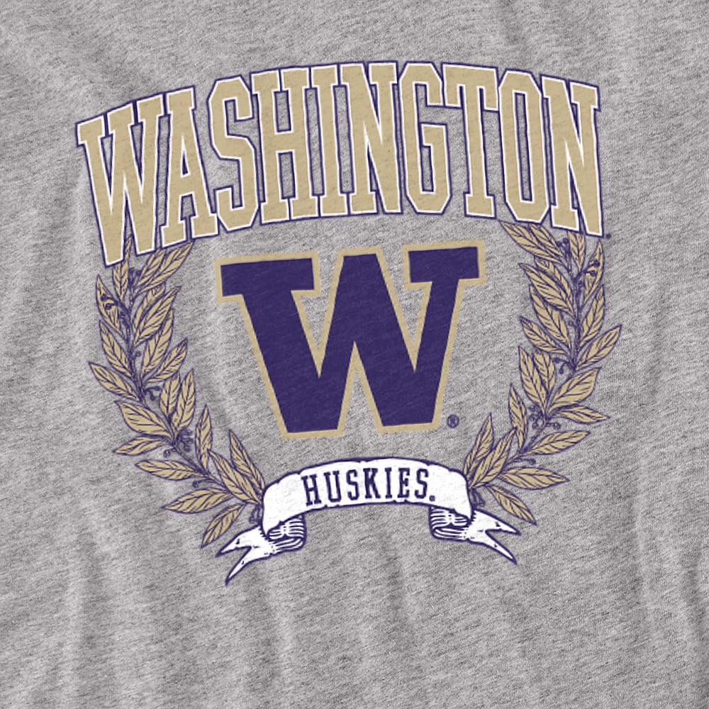 LOGOVISION University of Washington Laurels Dark Kids T Shirt (2) for Toddler Boys and Girls, Athletic Heather