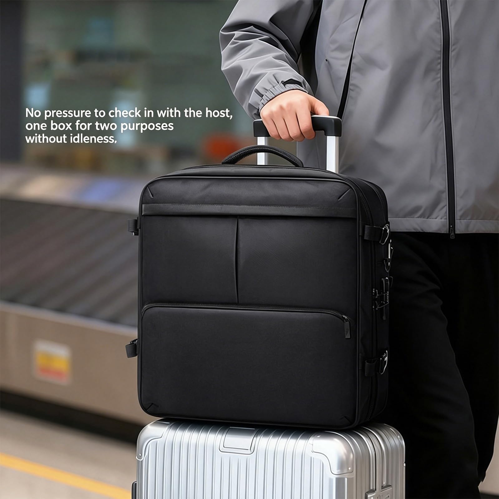 Zaino imbottito per computer desktop Host Borsa Shoudler per laptop da 15,6 pollici Torre di Trasporto Tastiera Cable Bag