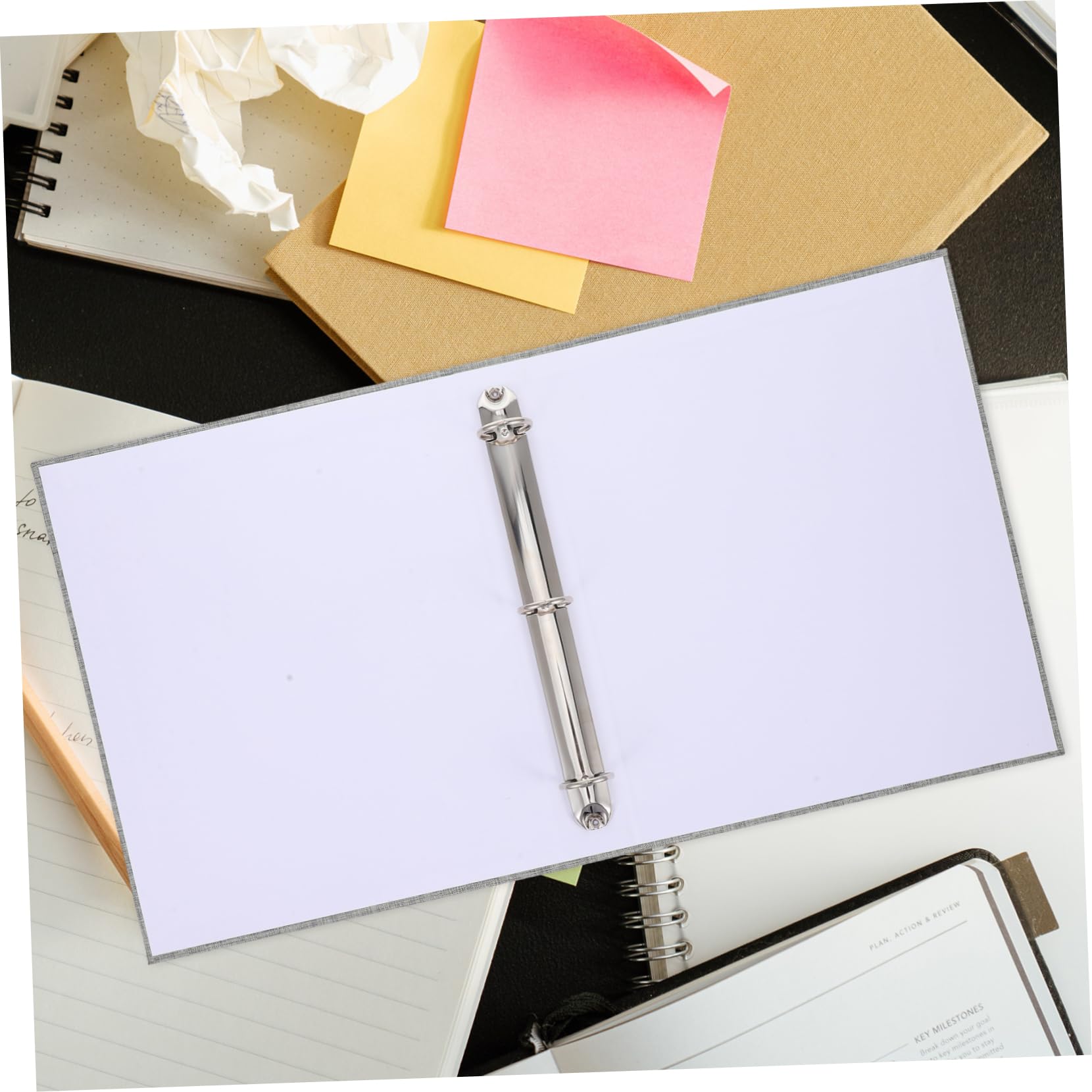 SEWACC Classeur à Trois Anneaux Avec Couverture Rigide Protège-pages Et Rangement Pour Documents Copies Et Partitions Pour Bureau Et Maison