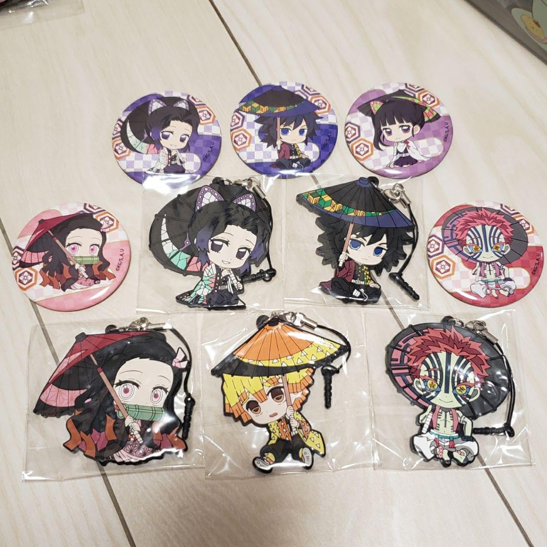 新品★鬼滅の刃【胡蝶しのぶ＆冨岡義勇】ぺたん娘★トレーディングラバーストラップ 2115444984.jpg?1631797999