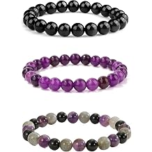 3pcs Wealth Money Bracelets,Healing Crystal Citrine African Turquoise Bracelets for Women Men,Lucky Feng Shui 8mm Natural Stone Green Aventurine Beaded Spiritual Gemstone Jewelry Gifts
