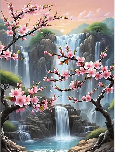 Miniatura 12 de Ausanrl Pintura de Diamantes de Flores para Adultos - Kit de Arte de Gemas de Plantas de Flores Amigable para Principiantes para Decoración de Pared