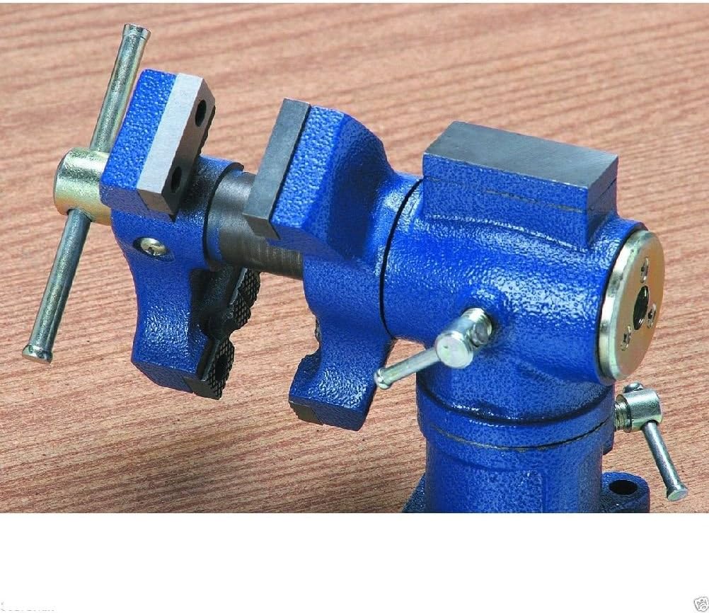 2.5 in. Portable Table Vise With 360 Degree Locking Swivel Base & Swivel Jaw!