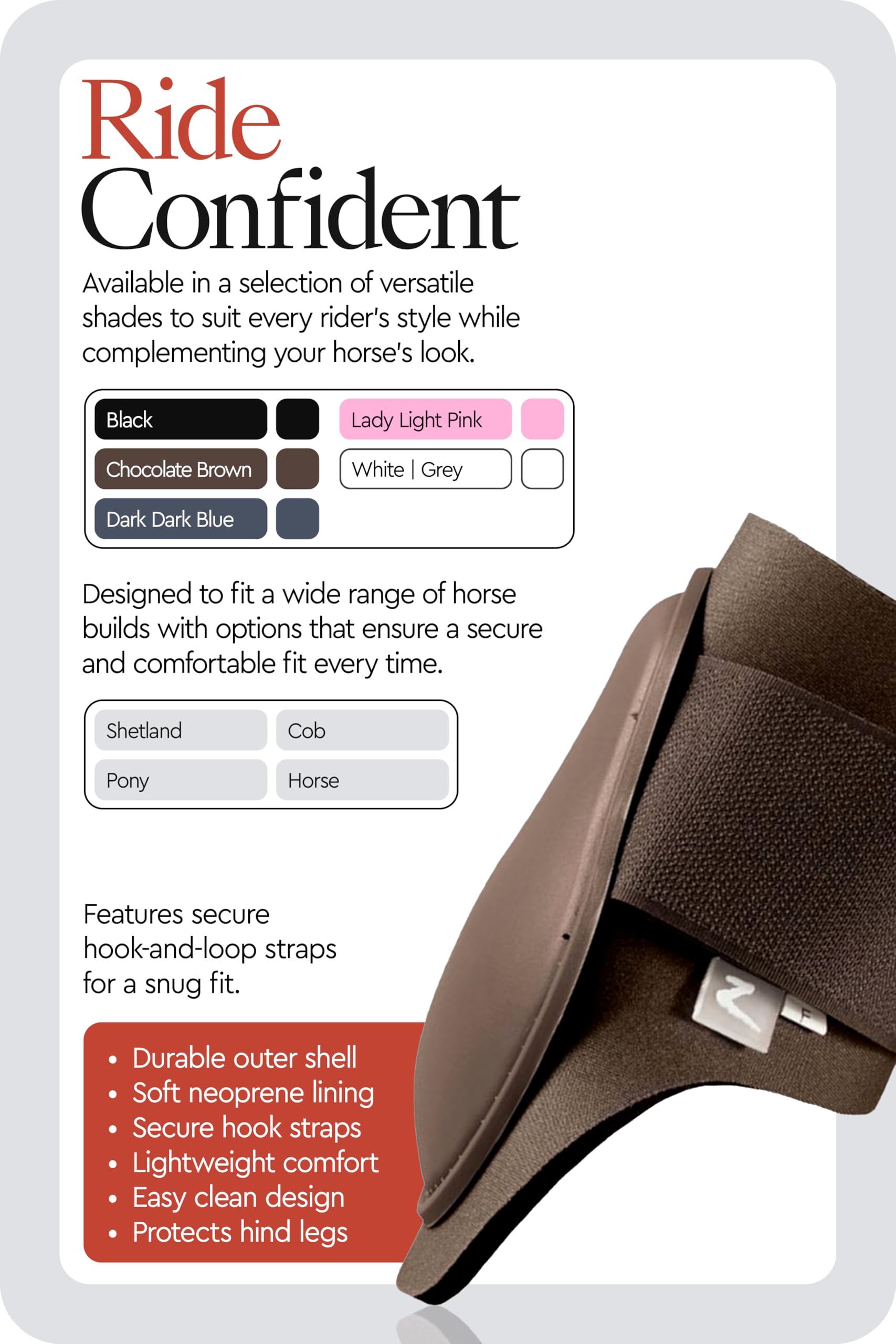 HORZE Protectores de menudillo Chicago Advanced Protection