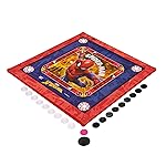 Amazon Brand – Jam & Honey Spiderman Carrom Board for Kids | 20×20 Inch | Multi-Game Board with Ludo & Snake & Ladder | Indoor Family Game Set | Multicolour