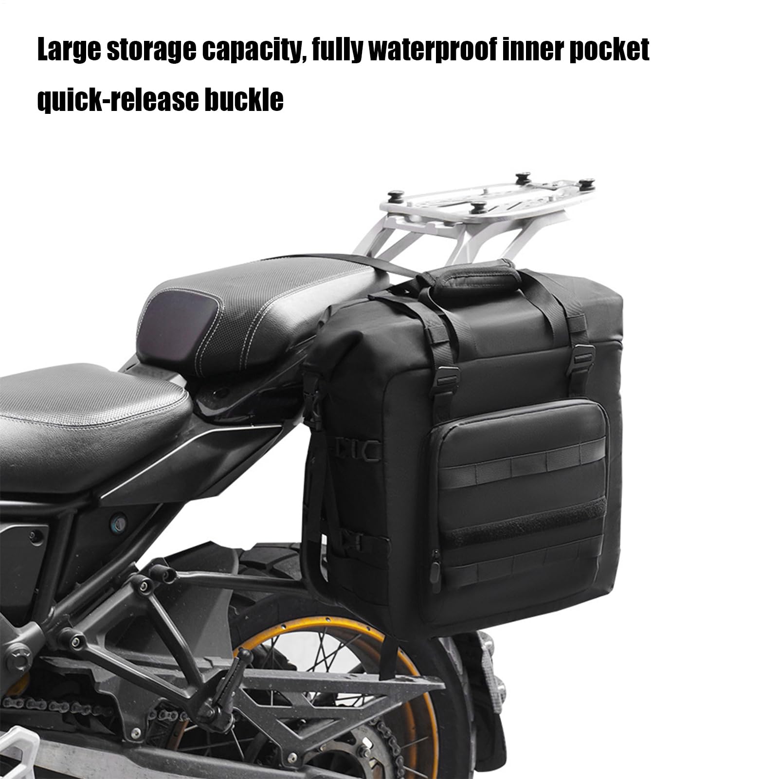 XIAOXIAOYU Kiesze? boczna motocykl, schowki, du?a pojemno? ?, 30 l, baga? boczny, wodoszczelna torba podsiod?owa, do uprawiania sportu, enduro i motocykli offroadowych