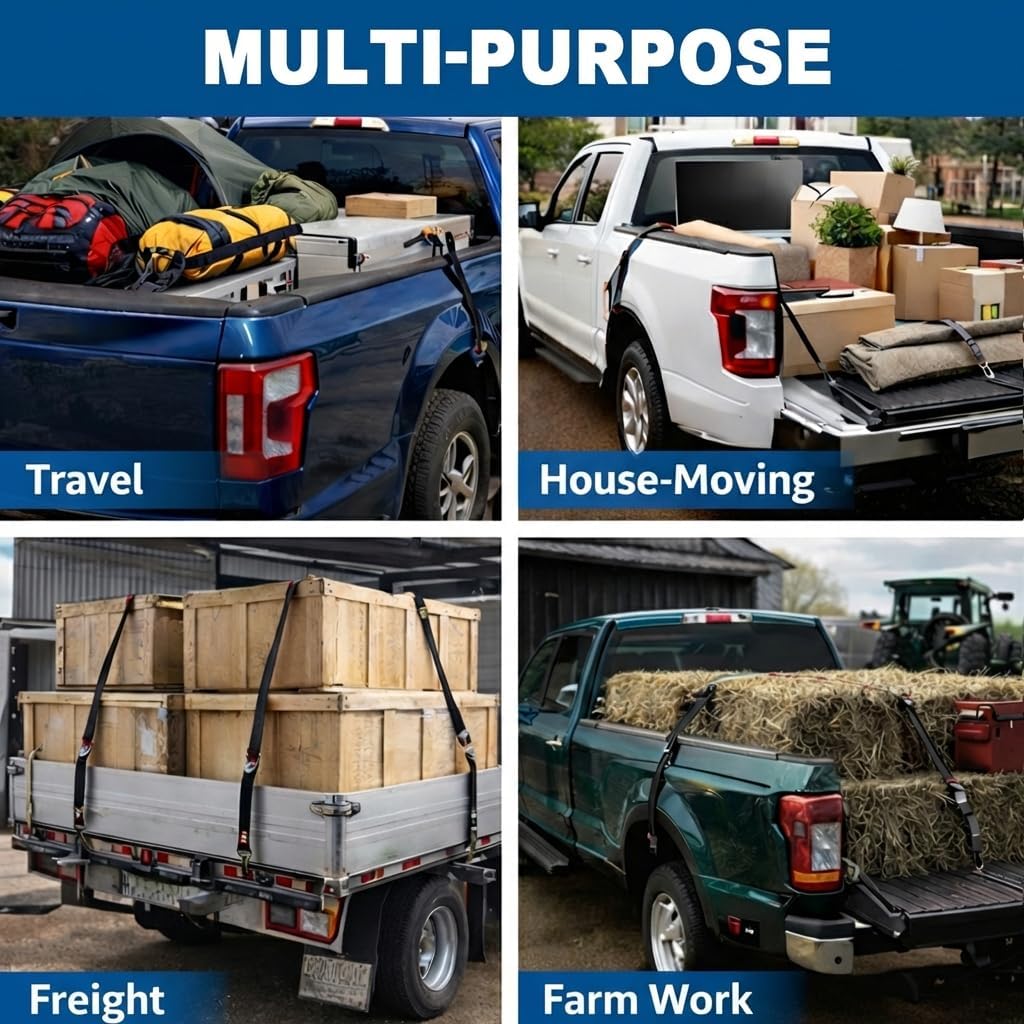 F150 Bed Tie Down Heavy Duty Truck Trailer Tie Down Anchors Accessories Compatible with Ford 2015-2025 F150 F250 F350 & Raptor 2026 Cargo Anchors Replace FL3Z-99000A64-B & FL3Z-9928408-AB