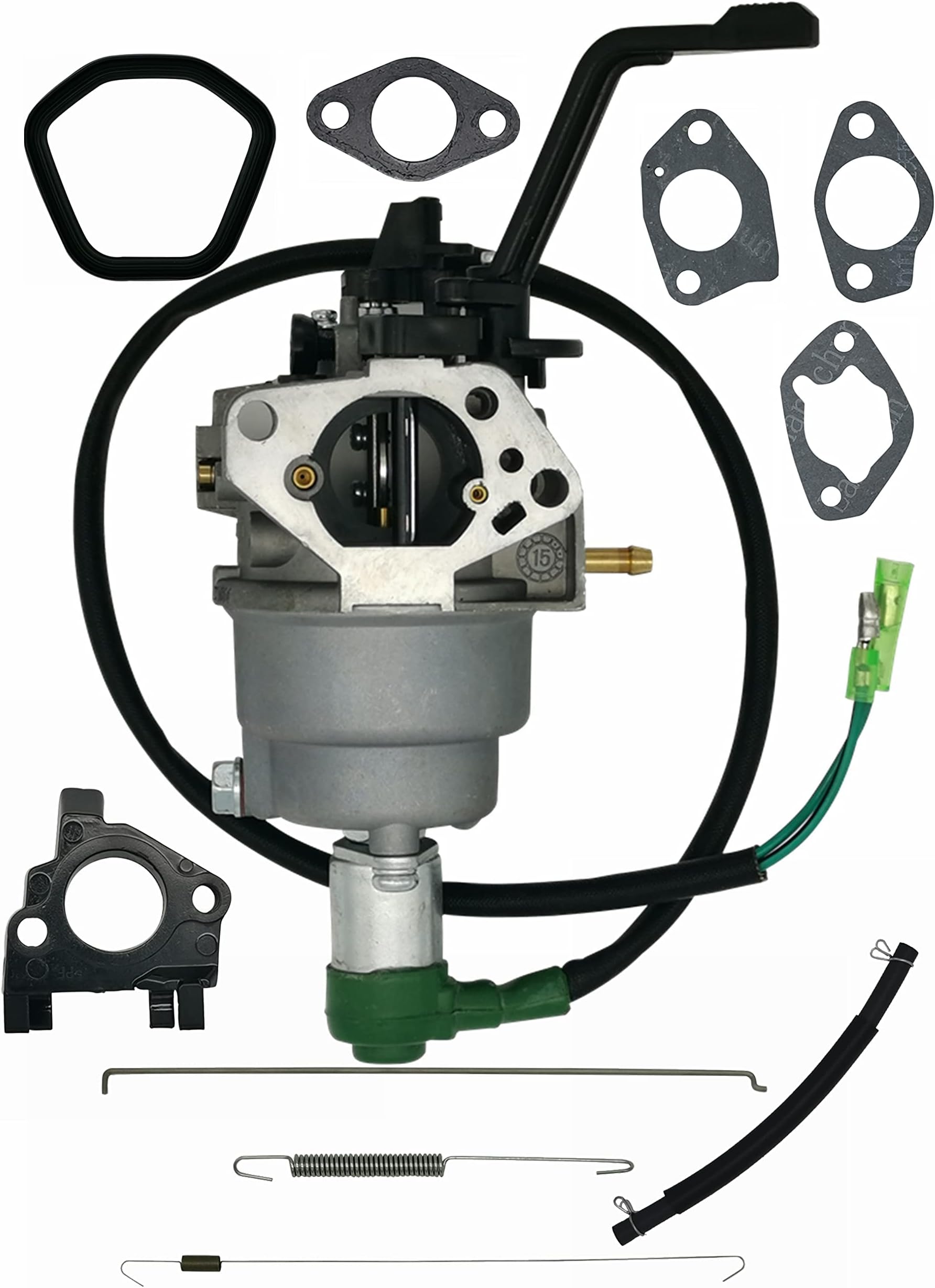 YAMAKATO Huayi P27-1 Gasoline Generator Carburetor Kit OEM for Champion Predator Generac 420cc 439cc 459cc GX390 Powered 6500 8750 9000 5500 7000 8000 7500 9500 etc.