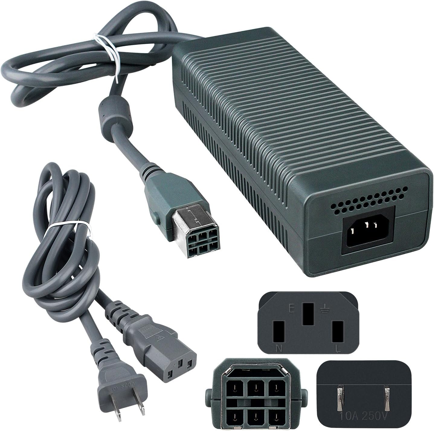 OSTENT 100-240V 203W AC Adapter Power Supply Brick Cable Cord for Microsoft Xbox 360 Console US Plug