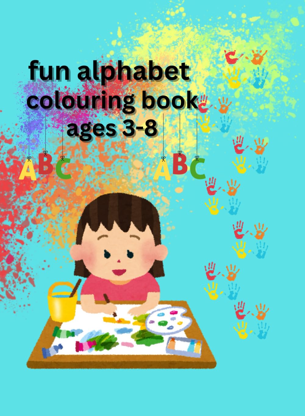 fun alphabet colouring book
