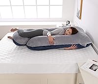 Vista 9 de Aidiu Almohadas en forma de U para dormir, almohadas de embarazo en forma de U, almohada de maternidad, almohada de maternidad de cuerpo completo