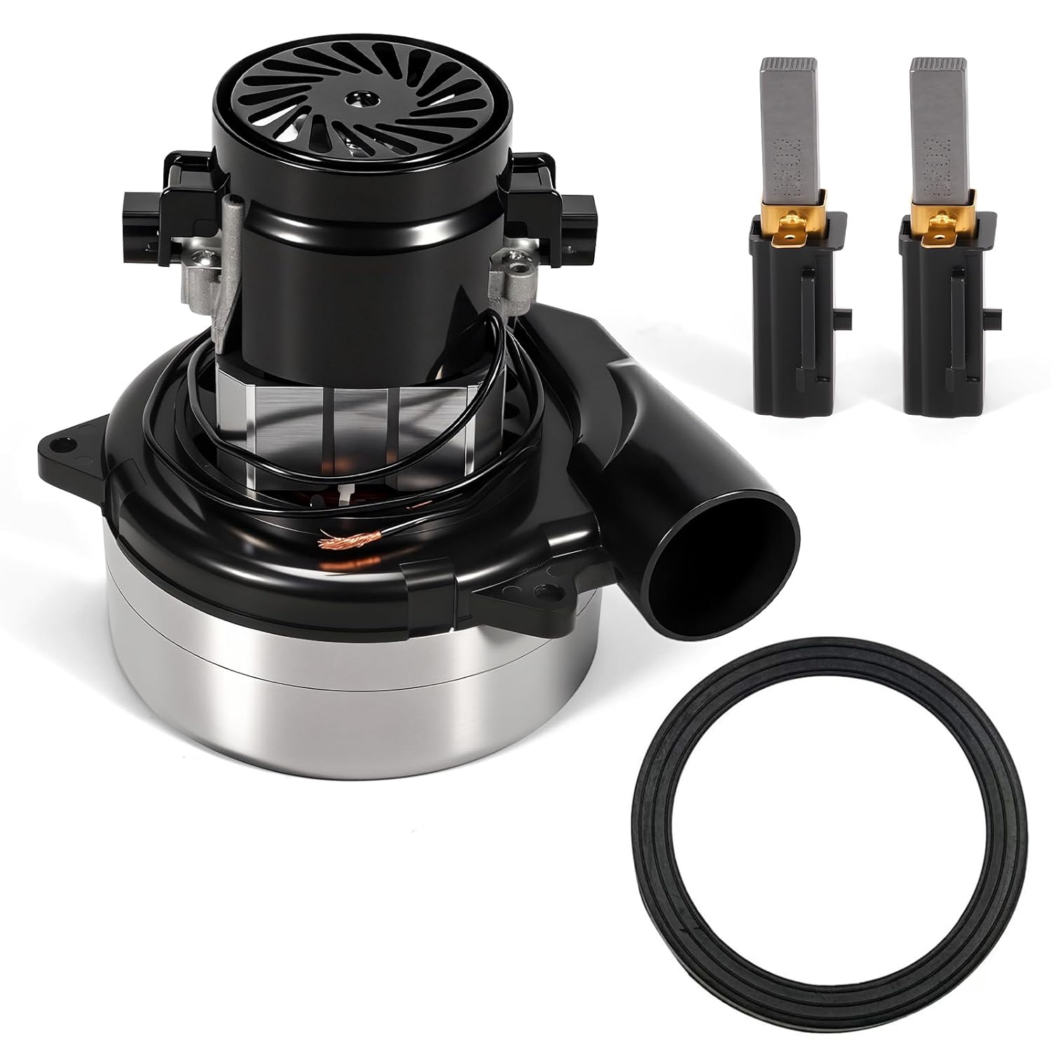 Vacuum Blower Motor 116392-00/116392-01 Fit for Ametek Lamb Vacuum Blower - Replace 120V/ 2 Stage/ 900W Vacuum Motor for Boat Lifting, Central Vacuum Systems, Industrial Cleaning