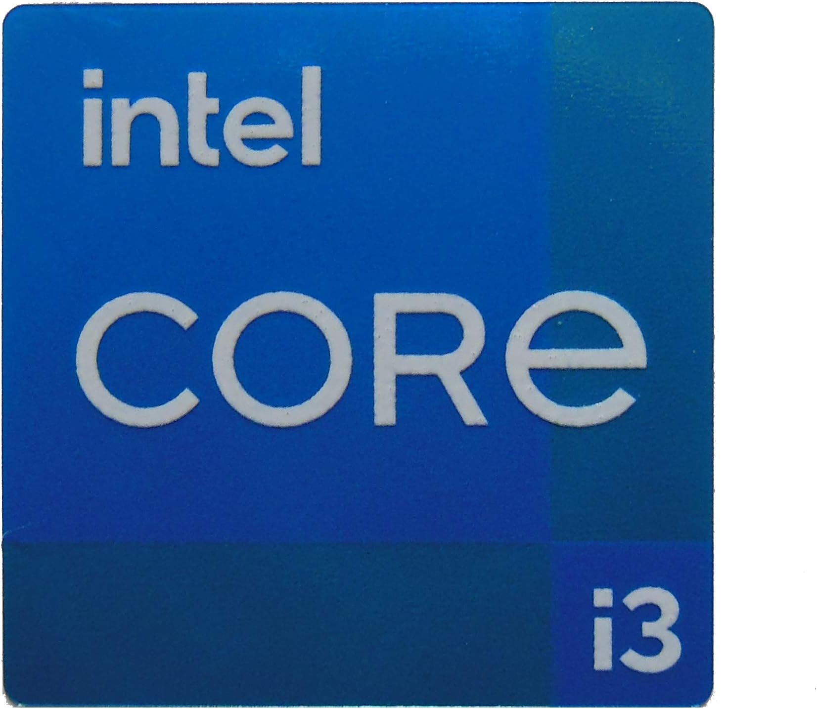 Sticker Compatible with Intel Core i3 14 x 14mm / 9/16" x 9/16" [1113]